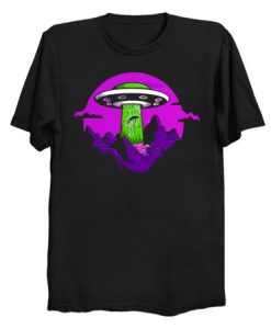 UFO Abduction Yikes T Shirt KM