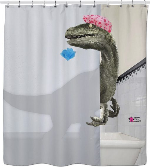 Velociraptor - Shower Curtain KM