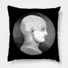 Vintage Phrenology Head Pillow KM