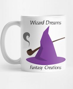 Wizard Dreams Fantasy Creations Wizard Hat Logo Mug KM