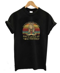 Yoga – I’m Mostly Peace Love And Light T-Shirt KM
