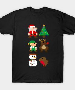8 Bit Christmas T Shirt KM