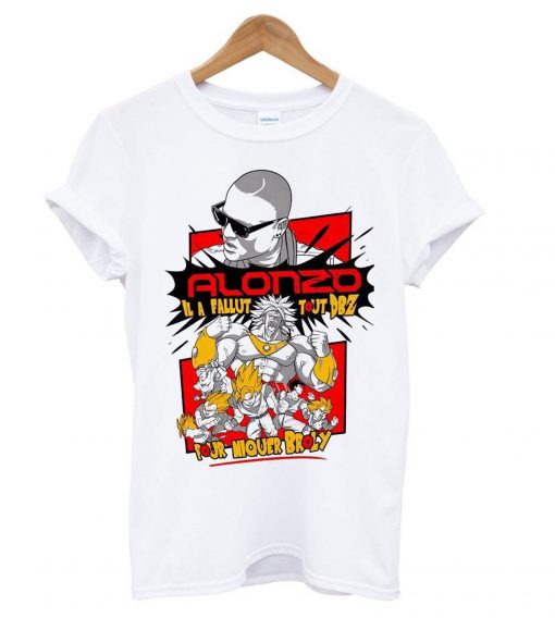 Alonzo Rap Hip Hop Il a Fallut Tout DBZ Pour Niquer Broly T Shirt KM