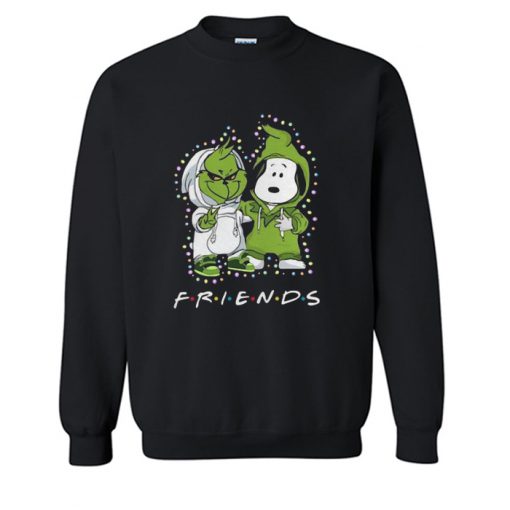 Baby Grinch And Snoopy Friends Light Christmas Sweatshirt KM