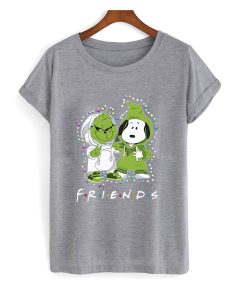Baby Grinch And Snoopy Friends Light Christmas T Shirt KM