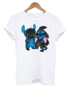 Baby Toothless and baby Stitch T Shirt KM
