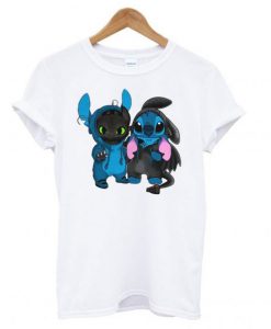 Baby Toothless and baby Stitch T Shirt KM