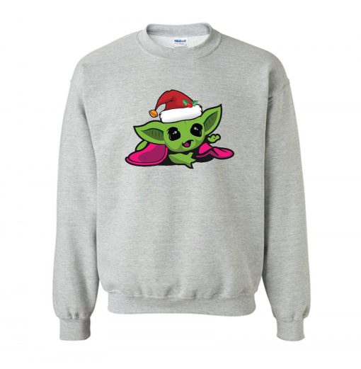 Baby Yoda christmas Cricut Sweatshirt KM