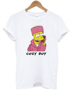 Bart Cozy Boy Cartoon T Shirt KM