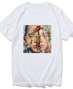 Billie Eilish Flower Aesthetic Printed Cool T Shirt KM