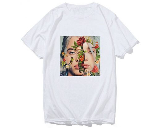 Billie Eilish Flower Aesthetic Printed Cool T Shirt KM