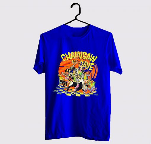 Chainsaw and Dave 80s Movie T Shirt KM