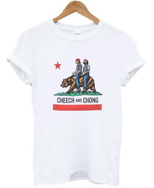 Cheech and Chong California Republic Flag T Shirt KM