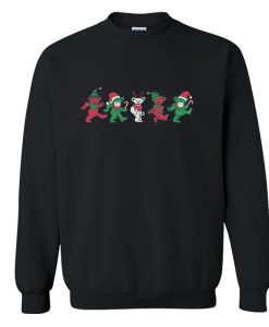 Christmas grateful dead dancing bears Sweatshirt KM