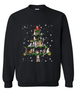 Funny Cats Christmas Tree Ornament Sweatshirt KM