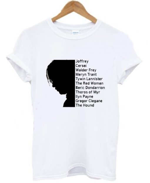 Game of Thrones Arya Stark’s Kill List T-Shirt KM