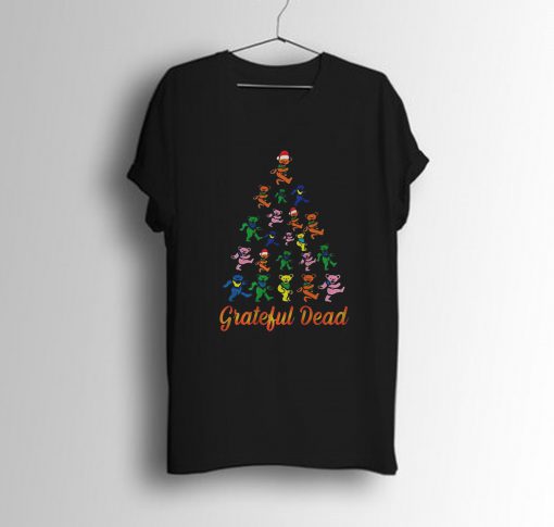 Grateful dead dancing bears Christmas tree T Shirt KM