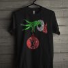 Grinch Hand Holding Louis Vuitton Christmas T Shirt KM