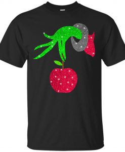 Grinch hand holding Apple T Shirt KM