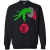 Grinch hand holding LV sweatshirt KM