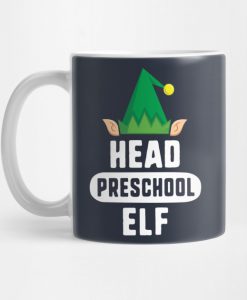 Head Lunch Elf Christmas Mug KM