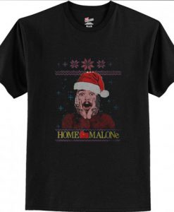 Home Malone Funny Post Malone Ugly Christmas T Shirt KM