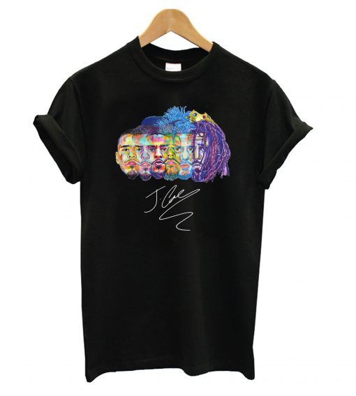 J Cole Signature Illustrator T Shirt KM