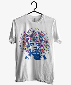 Jimi Hendrix Butterfly Hair T shirt KM