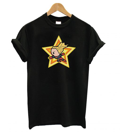 Marvel Girls Kawaii Captain Marvel T Shirt KM