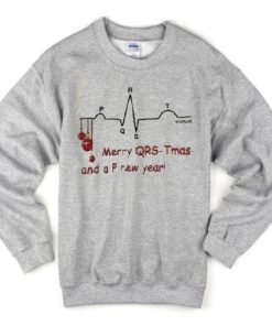 Merry QRS-Tmas and a P new year Sweatshirt KM