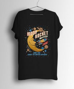 Moon Rocket Classic T Shirt KM