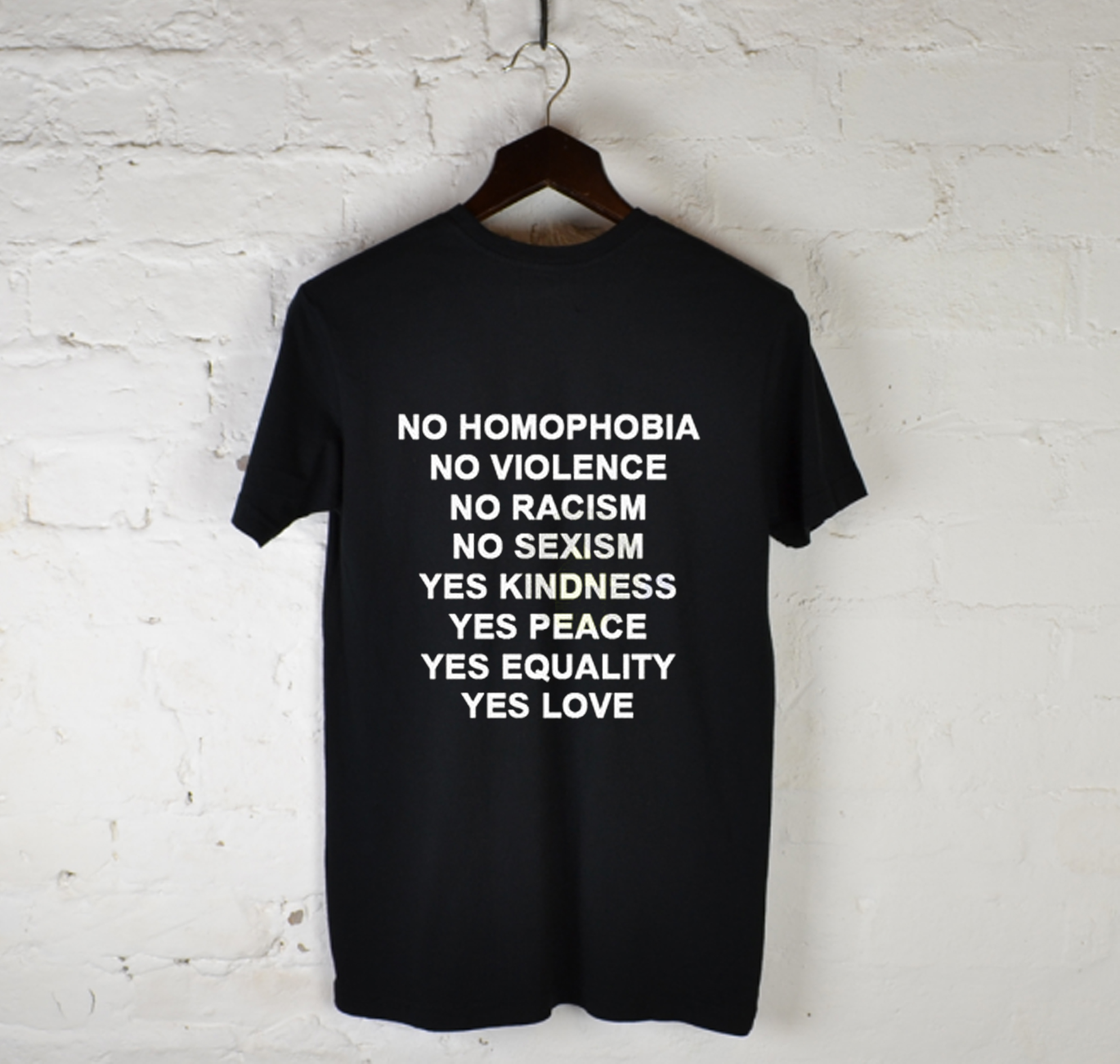 no homophobia no violence shirt