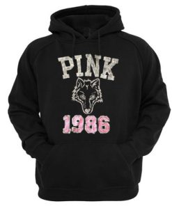 Pink 1986 Wolf Hoodie KM