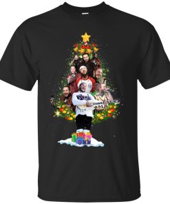 Post Malone Christmas Tree T shirt KM