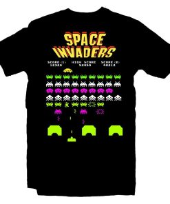 Space Invaders Arcade Game Atari T Shirt KM