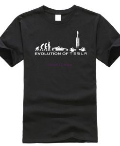 SpaceX Evolution of Tesla T-Shirt KM