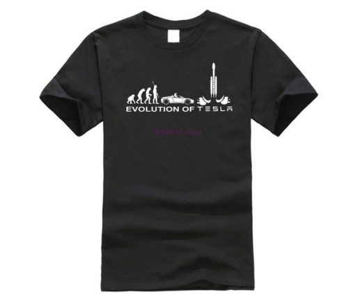 SpaceX Evolution of Tesla T-Shirt KM