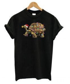 Turtle Christmas Light T Shirt KM