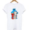 Uniqlo White Kaws X Sesame Street Graphic T Shirt KM