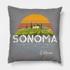 Vintage Sonoma Valley Winery California Pillow KM