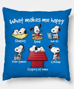 What makes mAe happy Pillow KM