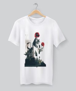 flower in the building t-shirt KM