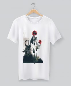 flower in the building t-shirt KM