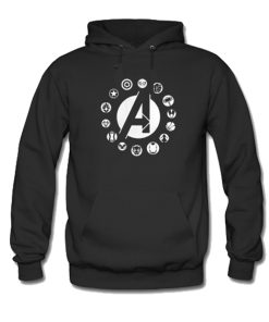 Avengers Team Logo Hoodie KM