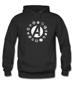 Avengers Team Logo Hoodie KM