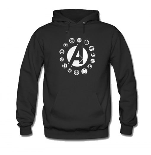 Avengers Team Logo Hoodie KM