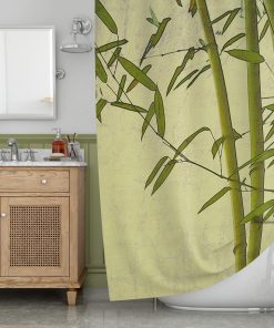 Bamboo art Shower Curtain KM
