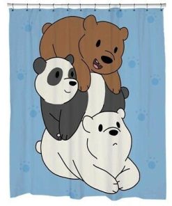 Bare Bears Custom Shower Curtain KM