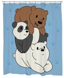 Bare Bears Custom Shower Curtain KM