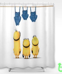 Cheap Cartoon Minions Funny Shower Curtain KM